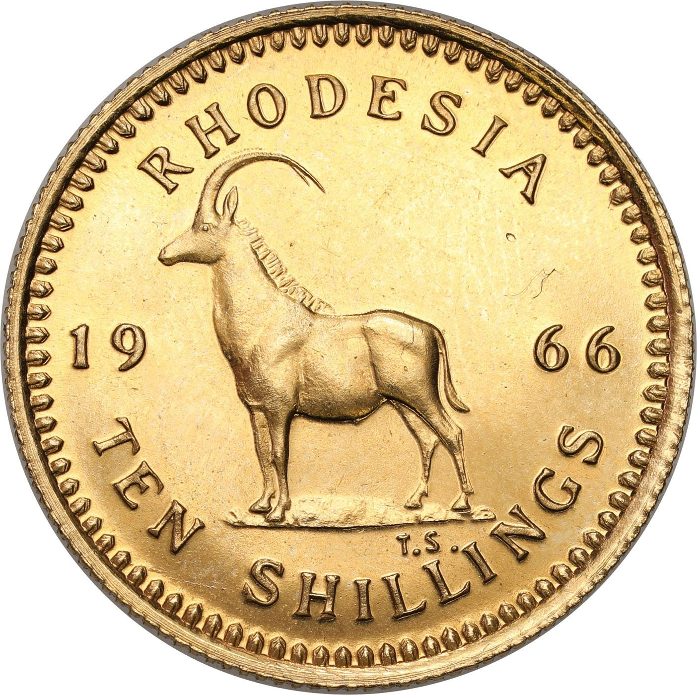 Rodezja 10 schillings 1966